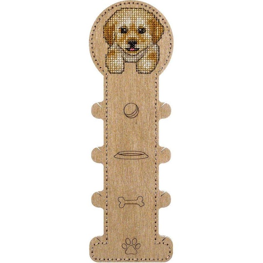 Wonderland Crafts Dog Embroidery Blank Wood Organizer